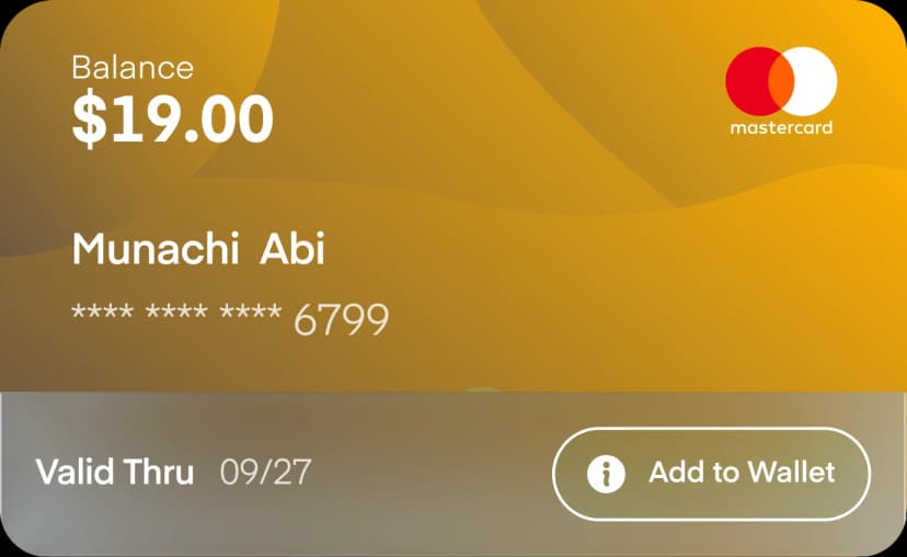 Platinum Virtual Card