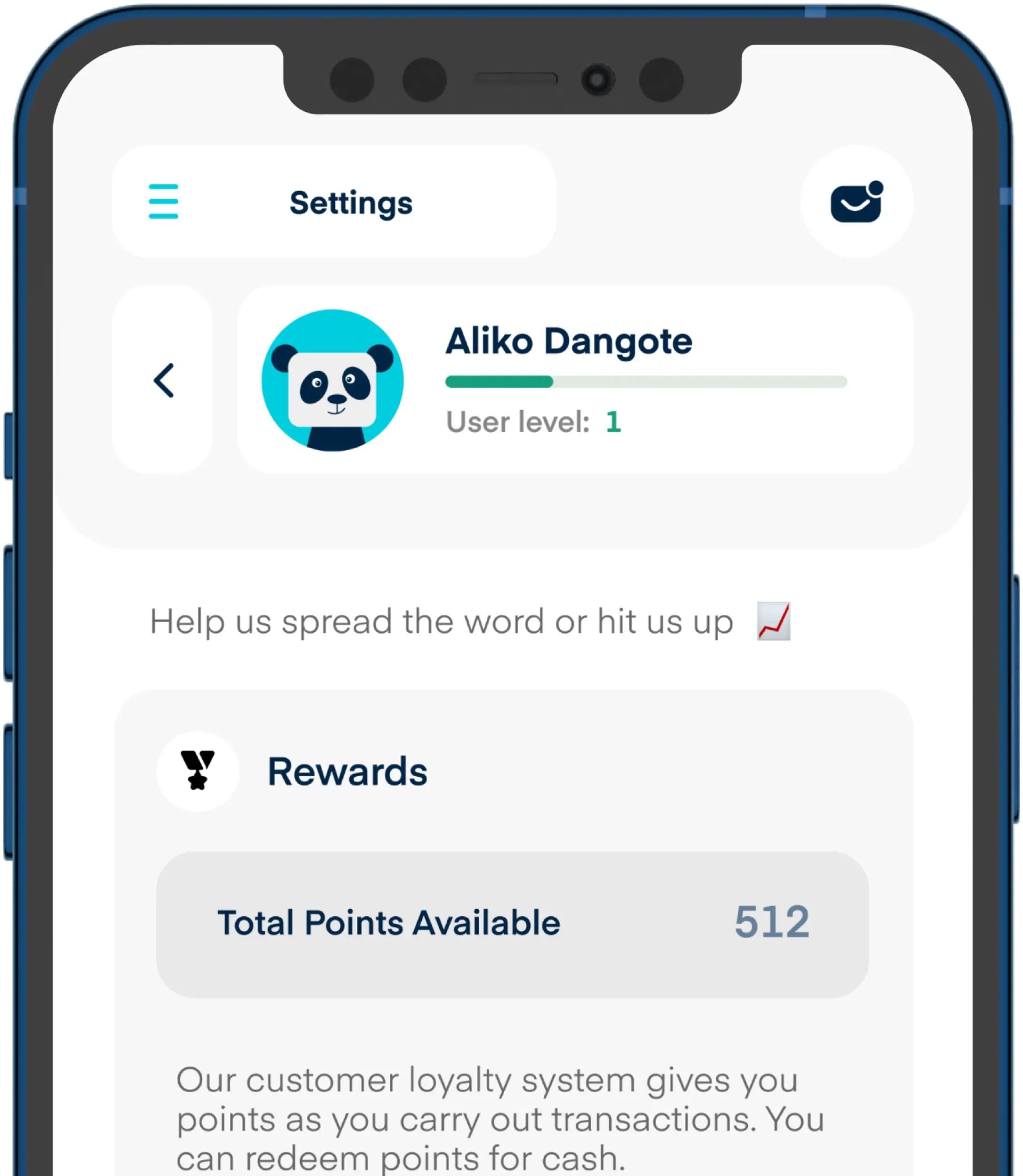 Phone showcasing feature
